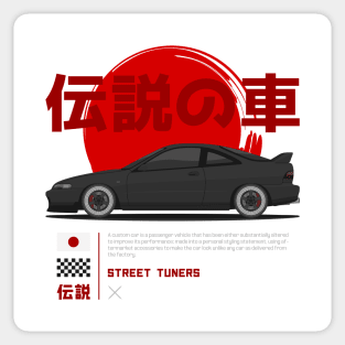 Midnight Racer Black Integra DC 2 JDM Sticker